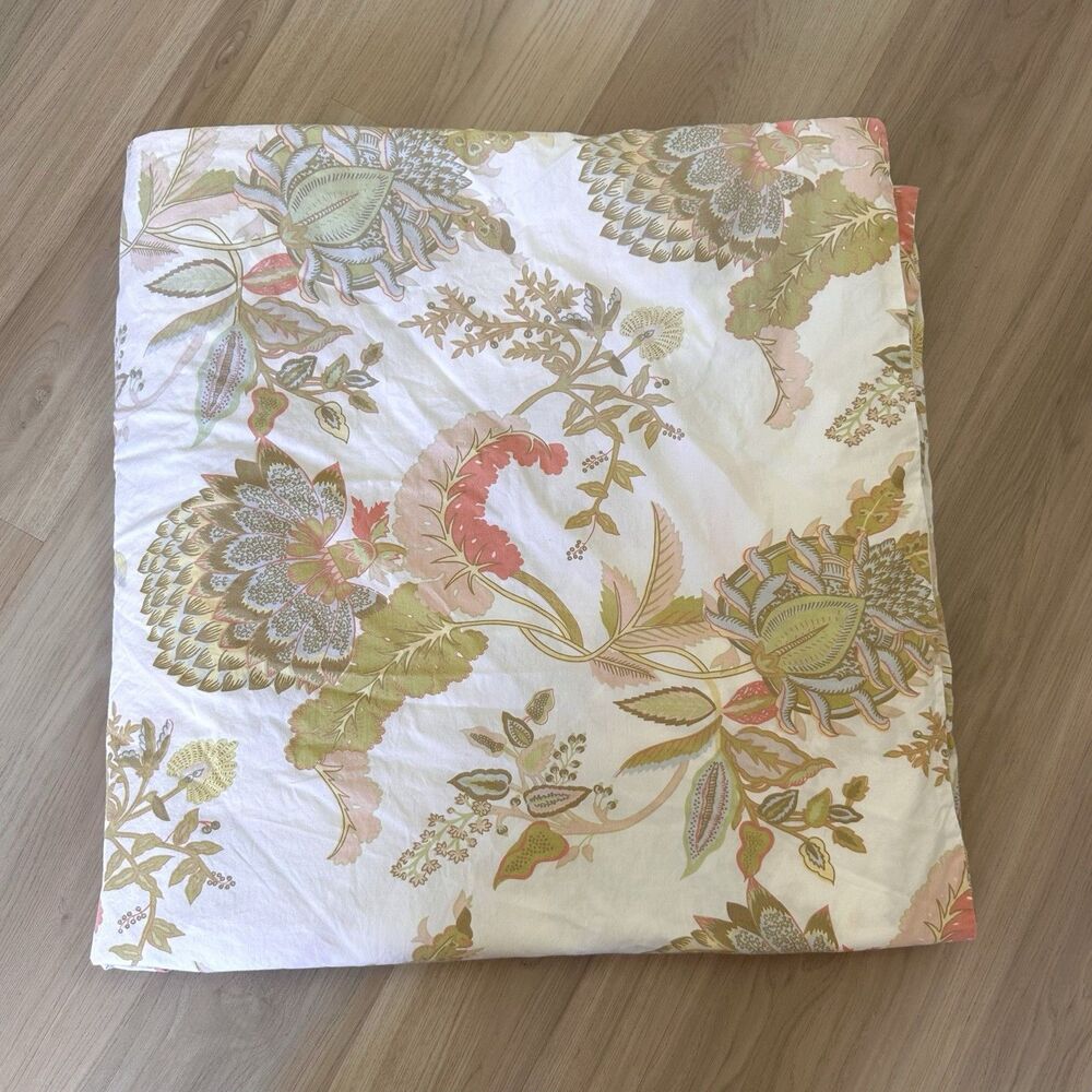 Pottery Barn Bethany Palampore Floral Queen Duvet Cover